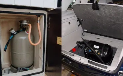 Gasflasche im Wohnmobil und Autogastank im Kofferraum, beides prüfen wir in Nürnberg